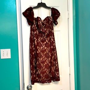 Maroon dress